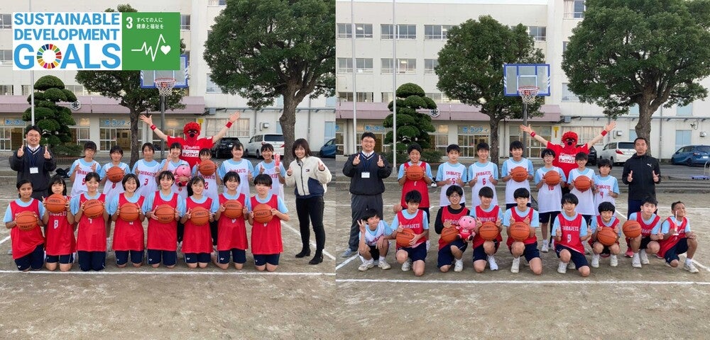 JETS ASSIST】船橋市内中学校の全バスケ部にボールとビブスを寄贈し