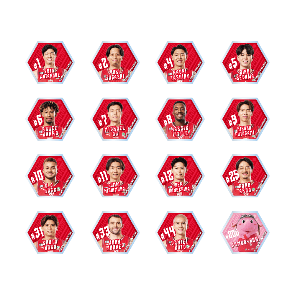 アクリルピンズ（選手/ジャンボくん16種ランダム）