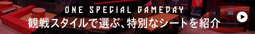 ONE SPECIAL GAMEDAY 観戦スタイルで選ぶ、特別なシートを紹介